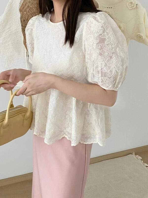 [Hebe] fashionable and versatile small shirt 8658# XYJ