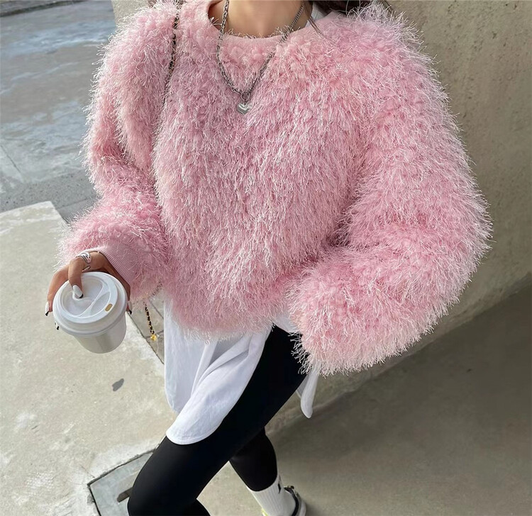 Early winter NEW! [ala] simple and versatile solid color thickened sweater 2368# JJ