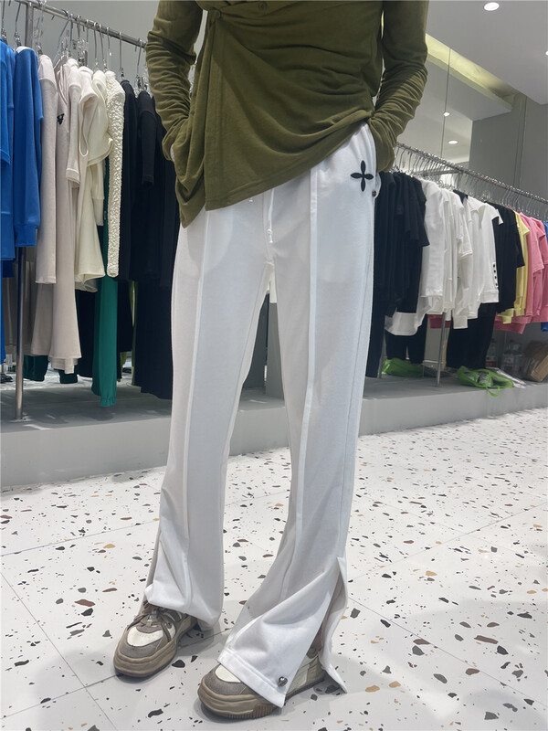 New year in early spring! [LAN] Korean printed loose wide leg floor casual pants y0311# lwy