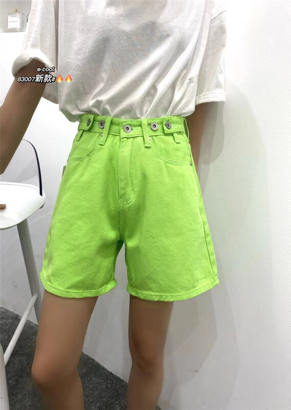 [clothes and jeans] Korean fine selection high waist denim shorts 83007# hjy