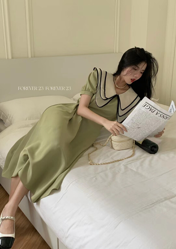 [forever23] Korean little sister Lapel dress 771# hjy
