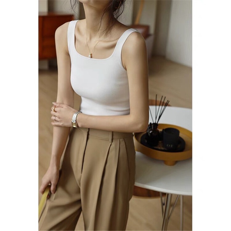 [Weika] simple solid color slim vest / sling 9528# lwy