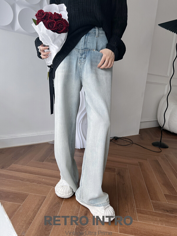 [Rin] Korean minority design Vintage Jeans dy60012# cqw