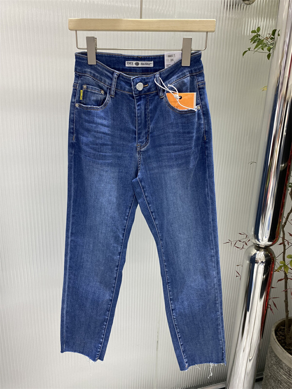 New in early summer! [SMX] high waist versatile straight jeans 66697# XJ