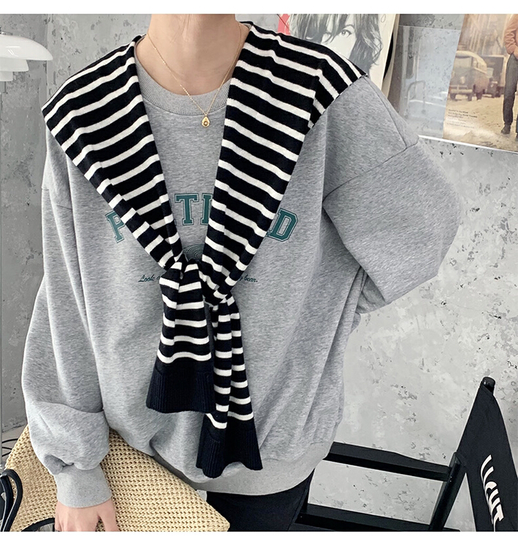 [huole] classic striped shawl 7722# WTT