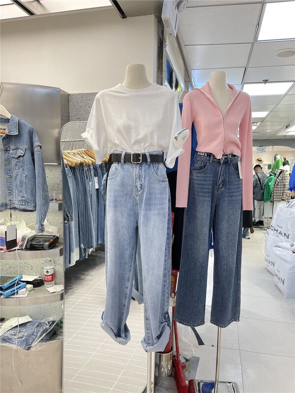 goods in stock! New year in early spring! [X1] high waist, wide legs, loose and thin jeans (without belt) t328# LSL