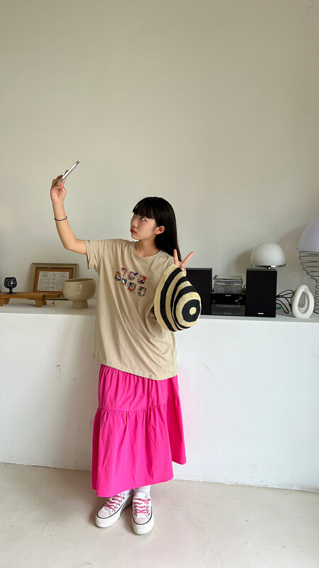 [two percent] seven dwarfs round neck loose short sleeve T-shirt 1023# LSL