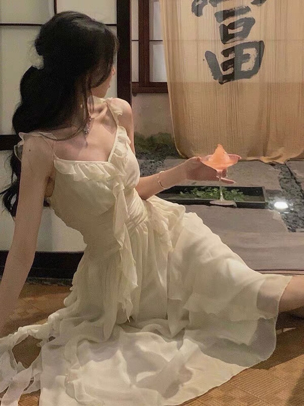 [see you] Korean style suspender dress 3861# PCZ