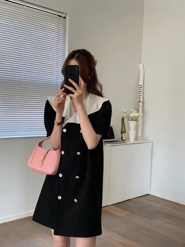 New in early summer! [T.G] aging color matching fashion dress 17276# cqw