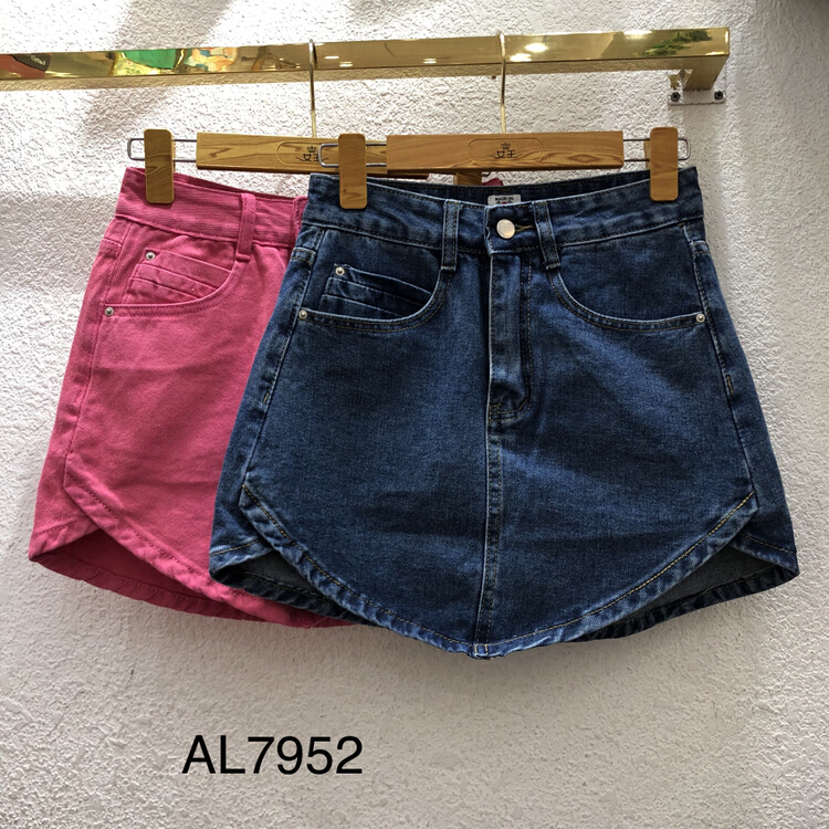 [queen] simple and versatile comfortable denim skirt al7952# ozq
