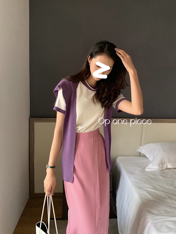 [OP one piece] versatile fashion comfortable sweater (with shawl) op10002\hjy