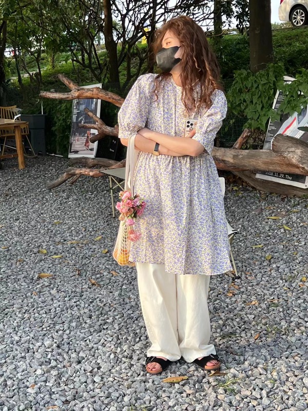 [sanbara] gentle aging floral dress r9372# LSW