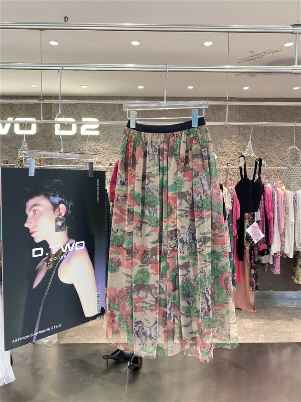 New in early summer! [D22] high waist niche design skirt 2229082# zxx