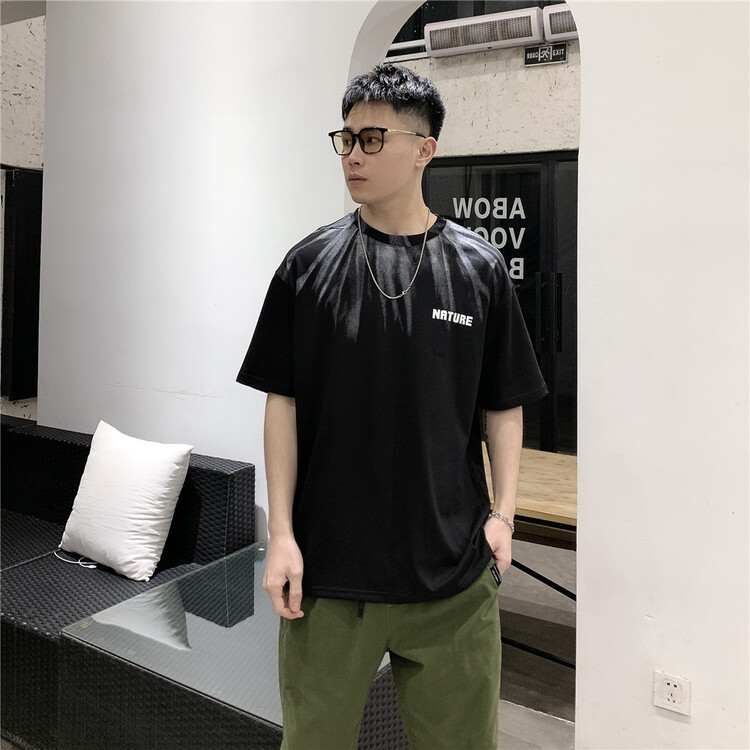 New in early summer! [Binli] round neck print versatile short sleeve T-shirt (excluding necklace) j310# ZZL