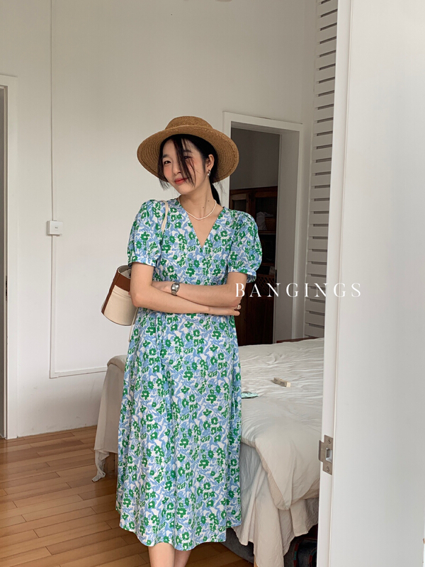 goods in stock! New in early summer! [bangings] French style holiday dress 22sla0236# CLS