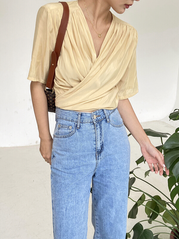 [st] Korean slim and versatile shirt 3392# XJ