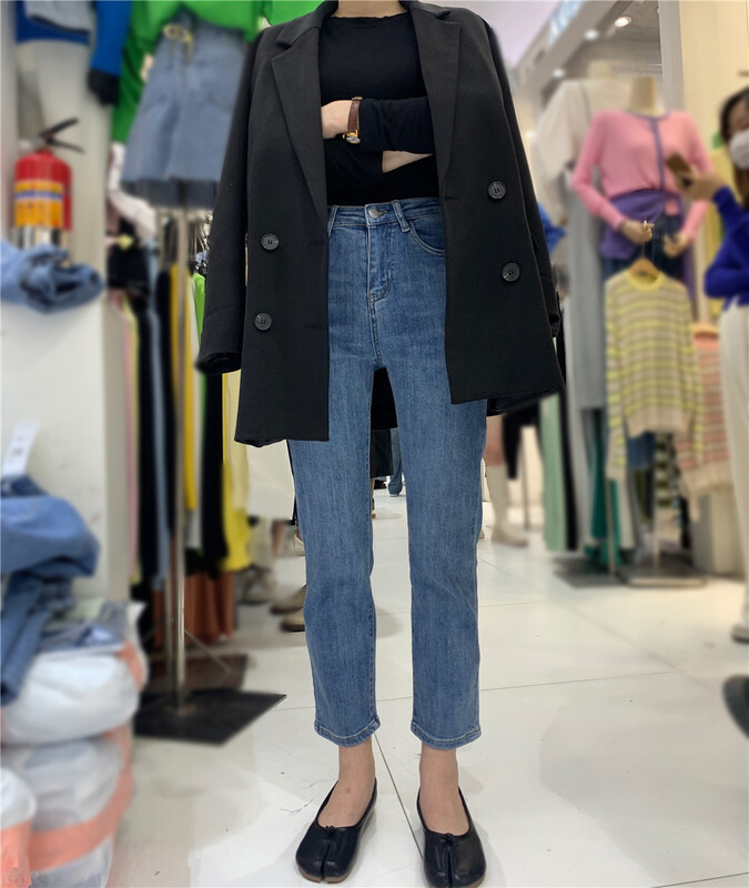 New year in early spring! [Jiaqi cowboy] Korean version high waist slim versatile jeans 8678# CSX