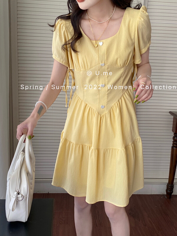 New in early summer! [u.me] Korean Ladies waist dress 118853# hjy