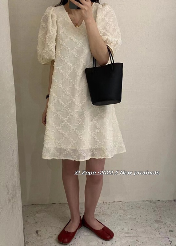 【ZE】淑女寬鬆氣質連衣裙  3032#  LL