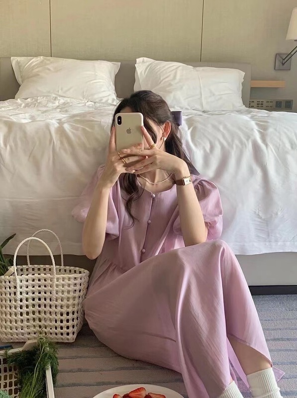 [o.lucky] simple temperament blouse + high waist slim skirt suit 1812# HBx