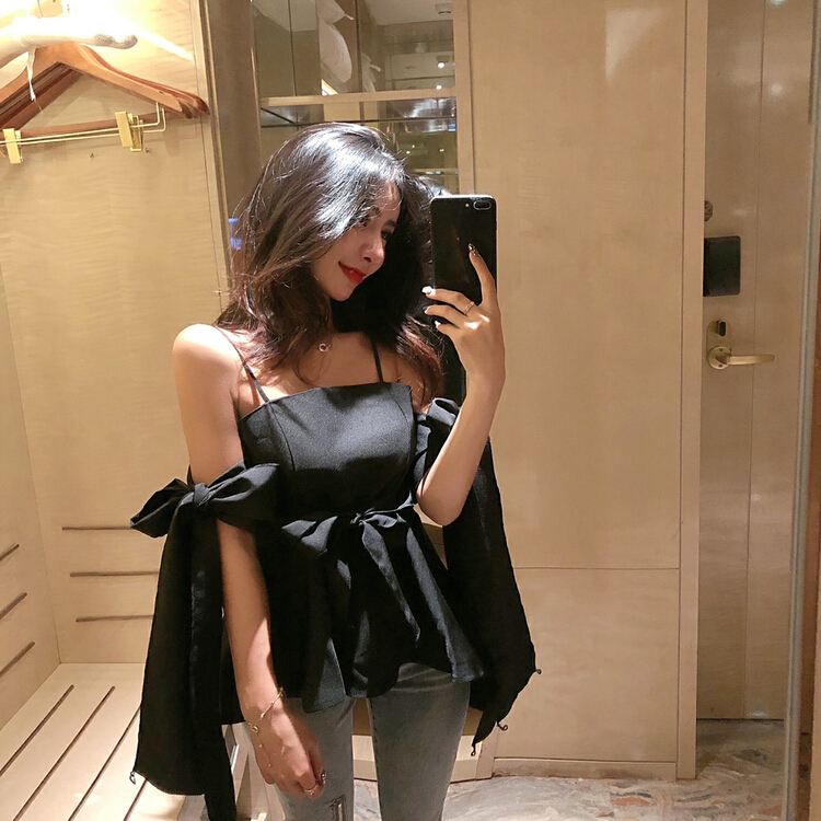 [X.C] sweet tie bow vest / sling 313# WPL