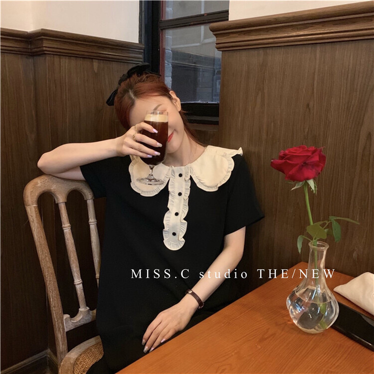 New in early summer! [miss. C studio] Korean splicing straight sweet dress 2692# zxx