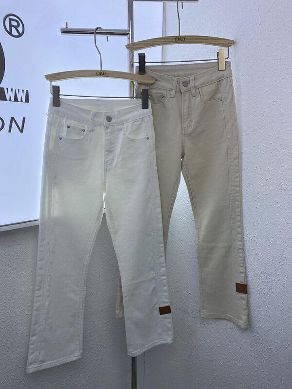 [okd] Korean style label straight skinny jeans 525530# zxl