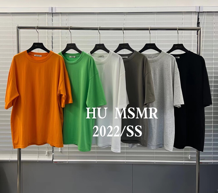 [Hu] trendy and versatile clean short sleeve T-shirt 12200# LSL