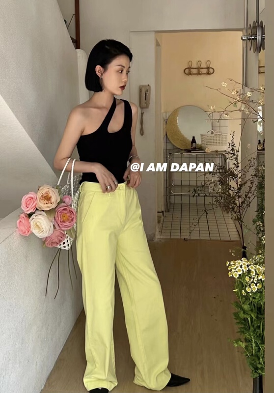 [I am Dapan] hanging neck sexy slim vest / sling 6973# zxl