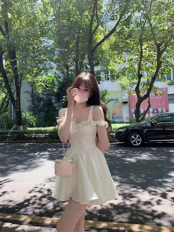 [dl. Am] sexy suspender ear skirt dress 80200# WPL