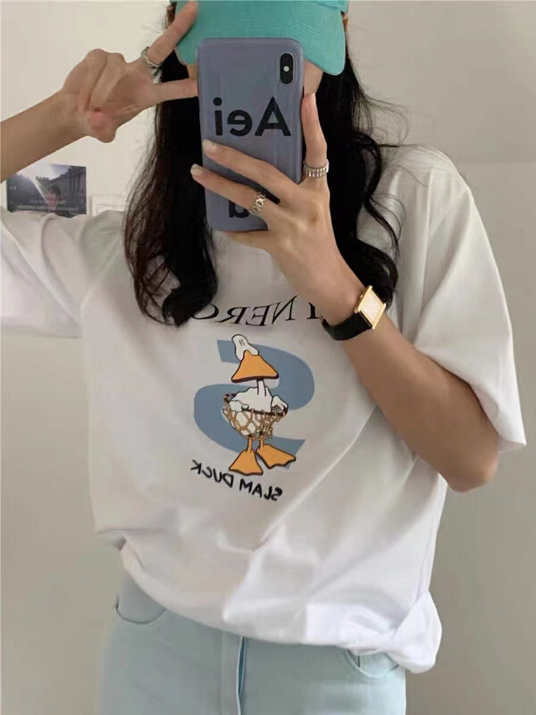 [HH & miss Lai] crew neck Pullover short sleeve T-shirt 3398# L