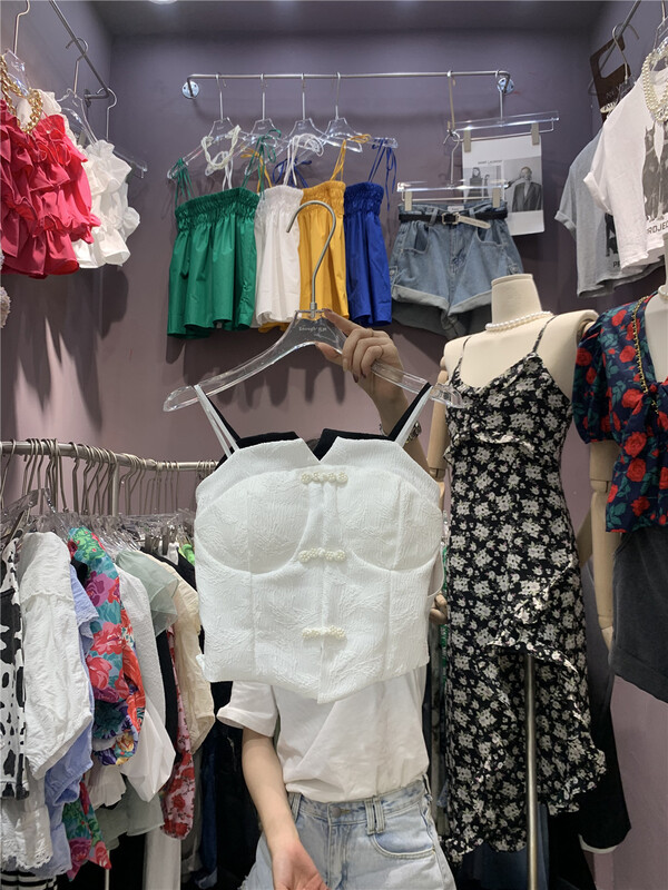 [SME +] large women's coil buckle decorative short vest / suspender 2819# CSX