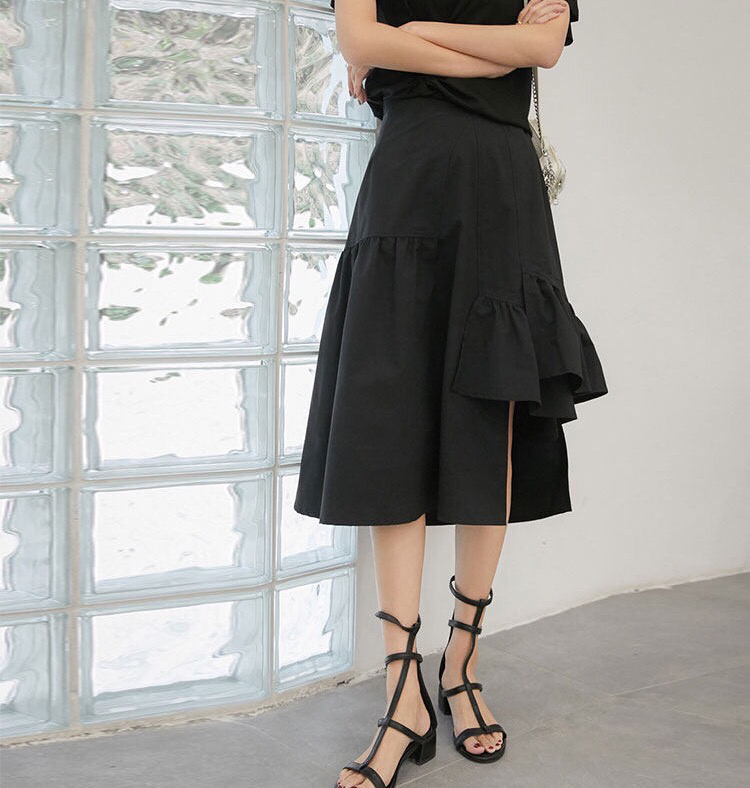 [Mori light wind] Korean simple and versatile skirt 8248# XYJ