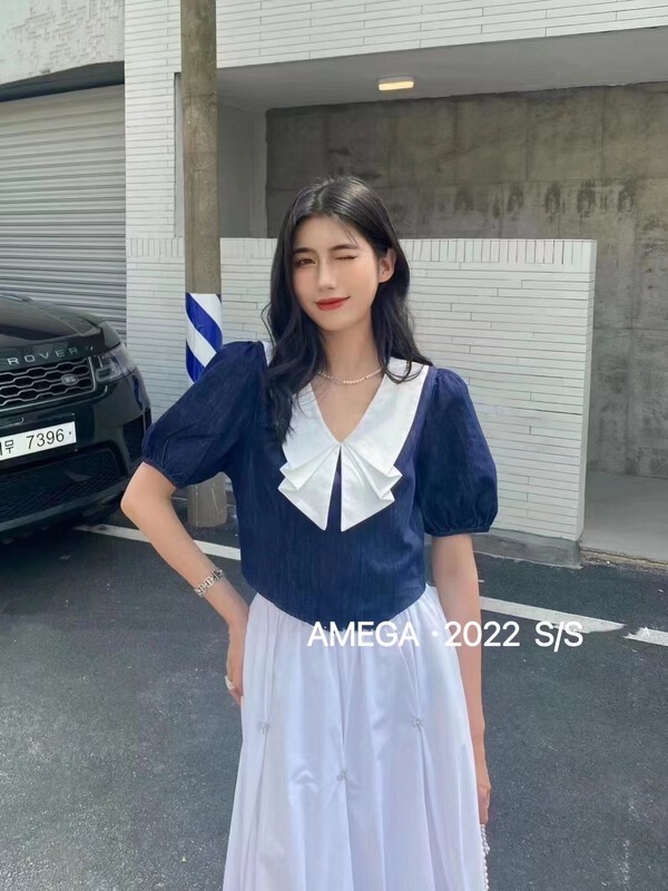 [amega] Korean style niche denim shirt 6982# HBx