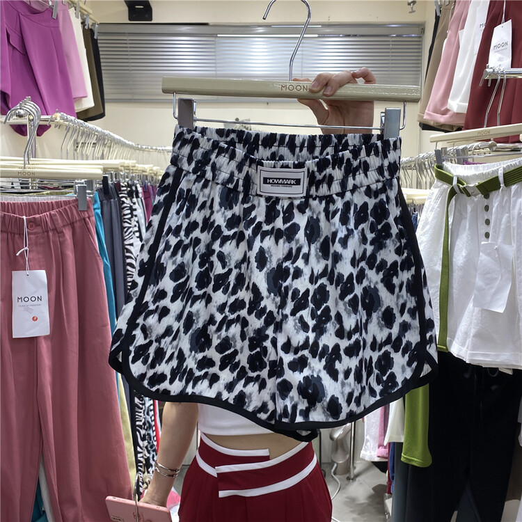 [moon] Korean leopard print casual shorts 9278# XYY