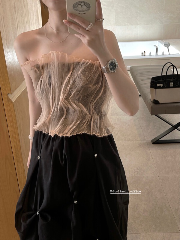 [DT class] small group single wear pleated bra d4405-a3# jhy