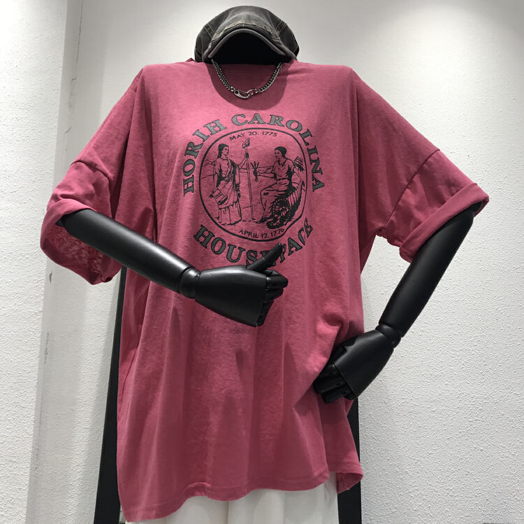 [misu Mizu] casual loose pattern temperament short sleeve T-shirt 6615# ll