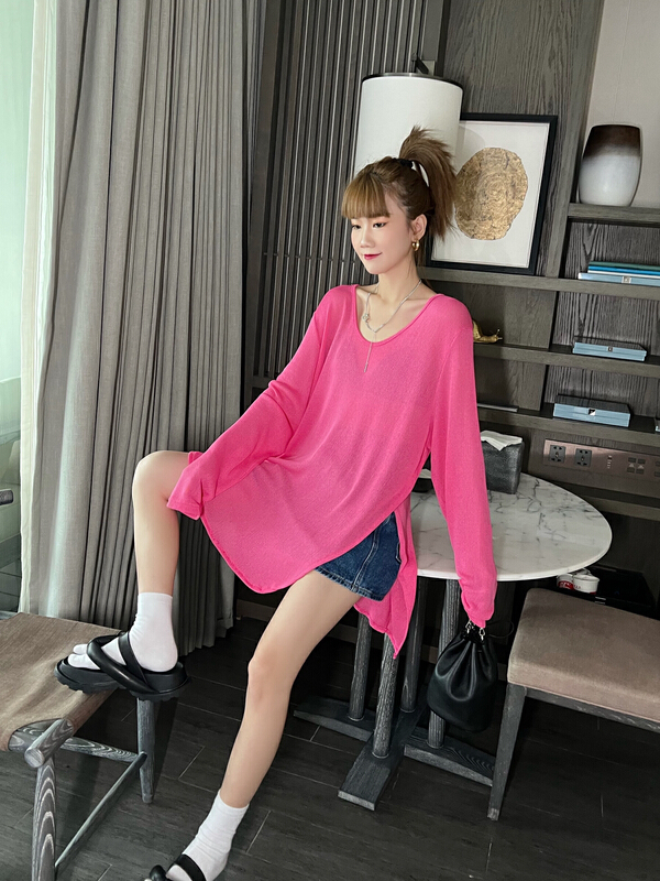 goods in stock! New year in early spring! [Yuanxi] Korean casual loose long sleeve T-shirt ys1-7029# LSL