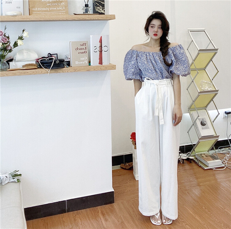 [sister] Korean wide leg versatile jeans (with belt) 273# ozq