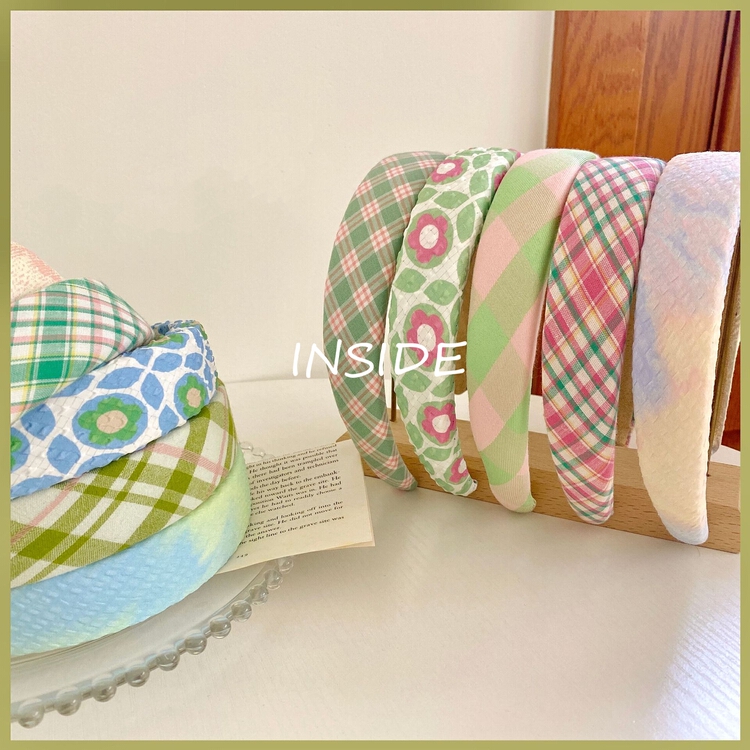 [inside] Korean sweet flower pleated fabric headband t2289# zxl