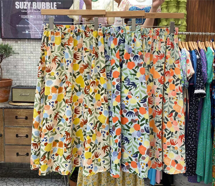 [suzybubble] fashionable flower beach versatile skirt 086# WPL