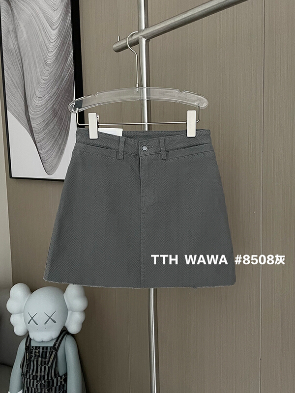 Original price 100.39! [Wawa] Korean high waist lady skirt 8508# ozq
