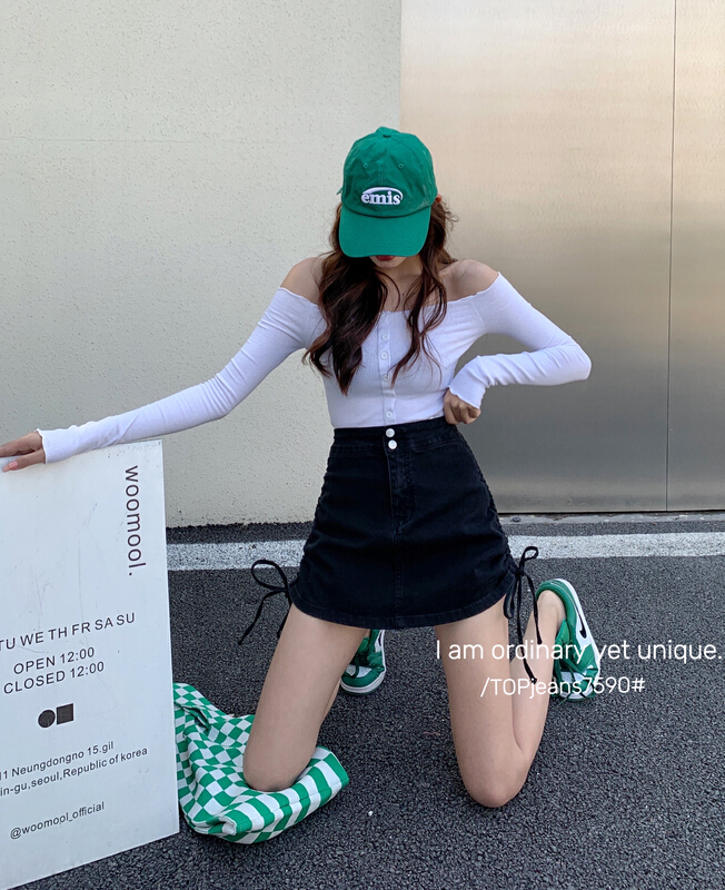 goods in stock! New in early summer! [top] slim leg drawstring skirt 7590# XJ