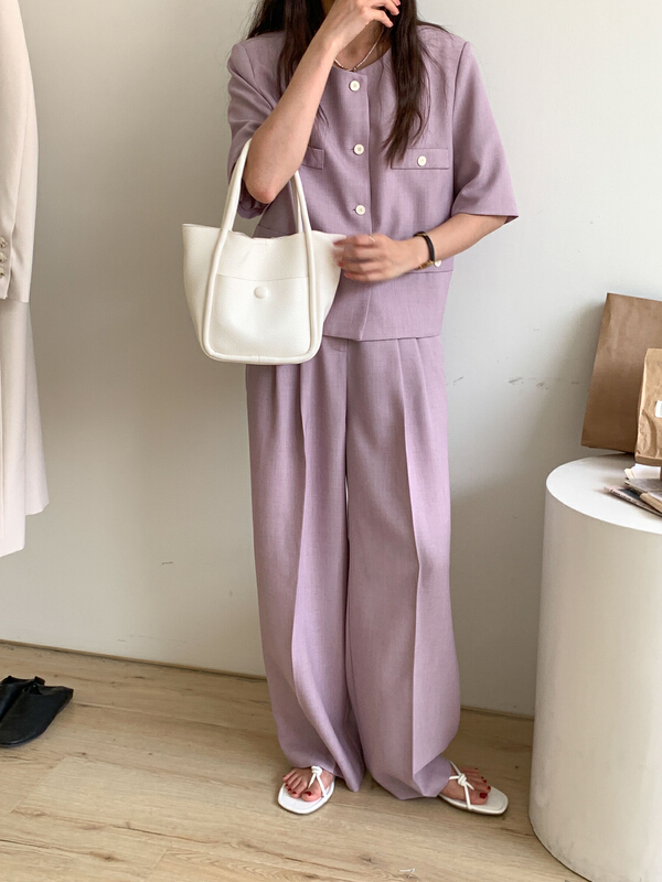 [Tn] versatile straight casual pants n6002# cqw