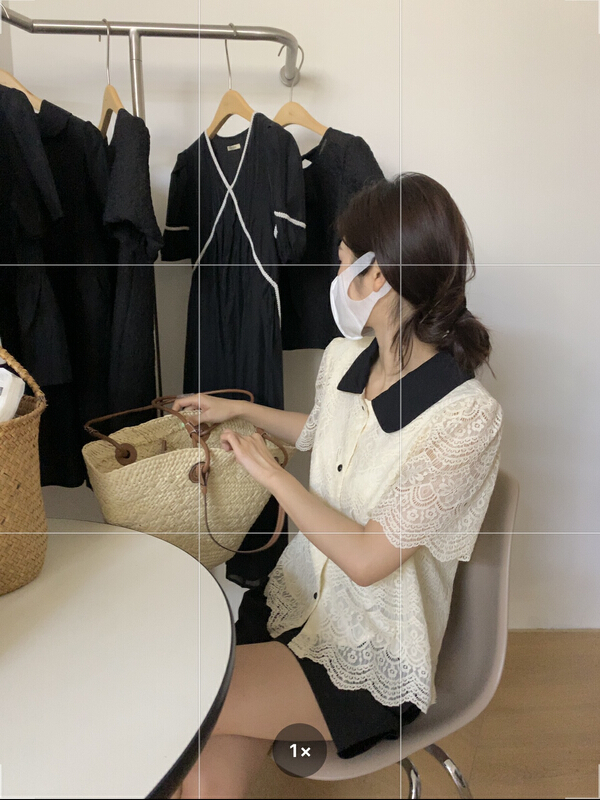[thirten thirteen] color blocking fashion single breasted shirt 2173# XYY