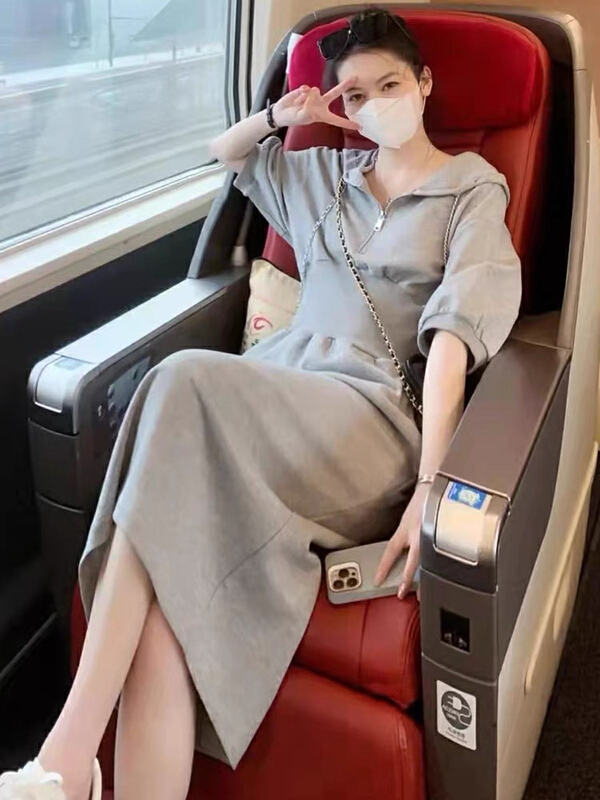[JH] drawstring hooded lady dress (skirt only) 41388# PCZ