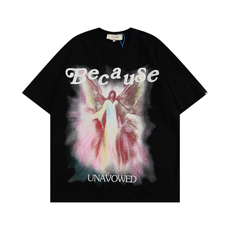 [the unvowed] men's and women's personalized foam printed short sleeve T-shirt 2200# ZZL
