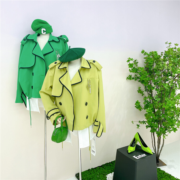 goods in stock! Cxdhh / new in early spring! [strict selection - planting grass and growing trees] Korean version clean color versatile short coat xb13-d6595# zyh