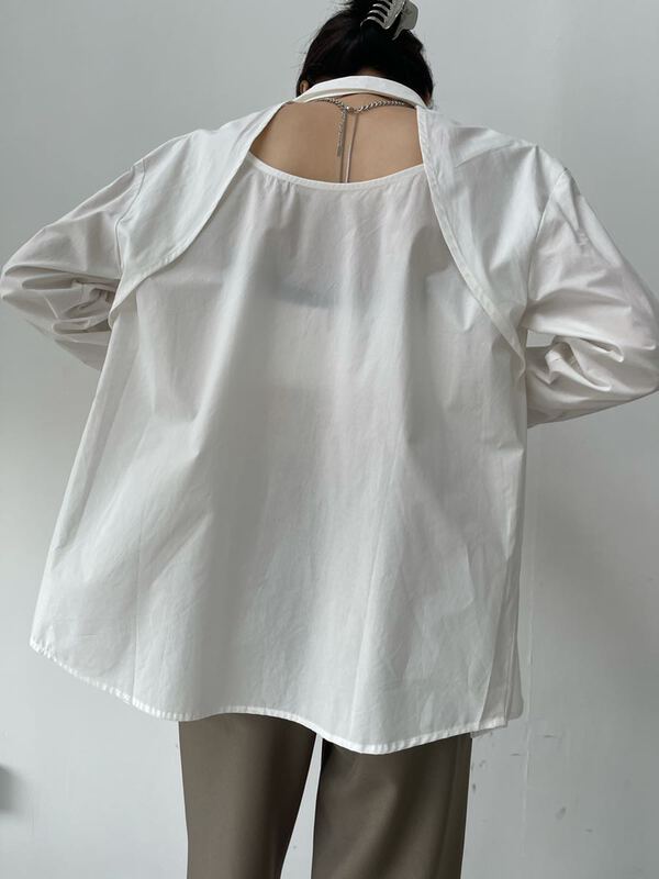 New year in early spring! [context sense] fashion design hollow out shirt tts996# CLS