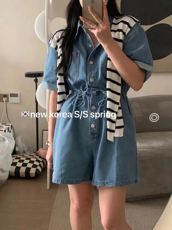 New in early summer! Slim denim shawl